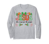 Jesus is The Reason for The Season Christmas Christian Theme Manche Longue