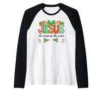 Jesus is The Reason for The Season Christmas Christian Theme Manche Raglan