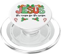 Jesus is The Reason for The Season Christmas Christian Theme PopSockets PopGrip pour MagSafe