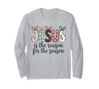 Jesus is The Reason for The Season Christmas Christmas Manche Longue