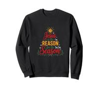 Jesus is The Reason for The Season Christmas Faith Holiday Sweatshirt