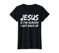 Jesus is The Reason I Got Back Up Croyant Faith Christian T-Shirt Graphique avec Valeur
