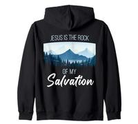 Jesus is The Rock of My Salvation - Christian Faith Verse Sweat à Capuche