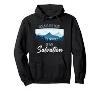 Jesus is The Rock of My Salvation - Christian Faith Verse Sweat à Capuche