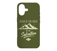Jesus is The Rock of My Salvation - Psalm 62:6 Faith Verse Coque pour iPhone 17