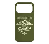 Jesus is The Rock of My Salvation - Psalm 62:6 Faith Verse Coque pour iPhone 17 Pro Max
