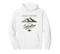 Jesus is The Rock of My Salvation - Psalm 62:6 Faith Verse Sweat à Capuche