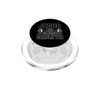 Jesus is The Ultimate Deadlifter PopSockets PopGrip pour MagSafe
