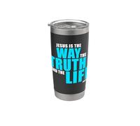 JESUS is the WAY the TRUTH and the LIFE - John 14:6 Bible Gobelet isotherme en acier inoxydable double paroi