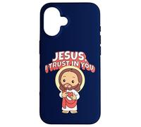Jésus, J'Ai Confiance en toi, Divine Miséricorde pour Les Enfants, Adorable catholique Coque pour iPhone 16