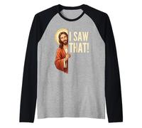 Jésus, J'Ai vu ce drôle de mème chrétien Manche Raglan