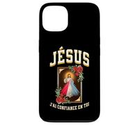 Jésus Je Fais Confiance en Toi. Version des Roses Rouges Coque pour iPhone 13