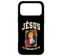 Jésus Je Fais Confiance en Toi. Version des Roses Rouges Coque pour iPhone 17 Pro Max