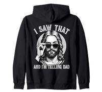Jésus, Je l'ai vu et Je Le dis à Papa | Funny Jesus Meme Sweat à Capuche