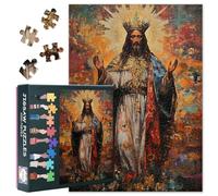 Jésus Jigsaw Puzzles Colorés 1000 Pièces pour Adultes Jésus-Christ Jigsaw Puzzles Défi Intellectuel Défi Décoration Murale Maison Idéal pour les Amateurs de Puzzle Dimensions terminées : 70 x 50 cm