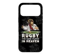 Jesus Jouer au Rugby Rugby - The Game Played in Heaven Coque pour iPhone 17 Pro Max