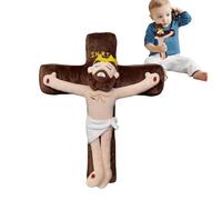JESUS Jouet en peluche rempli de jouets de Jésus | Jouet en peluche de poupées de Jésus, bonne élasticité comme oreiller décoratif pour le canapé, inspiration divine pour les et les chambres