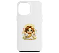 Jesus Kawaii Chibi Open Arms Come to Me Welcome Art Coque pour iPhone 13 Pro Max