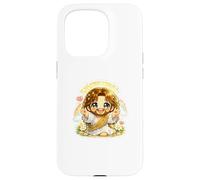 Jesus Kawaii Chibi Open Arms Come to Me Welcome Art Coque pour iPhone 15 Pro