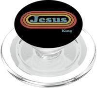 Jésus - King - Christian Retro Vintage Faith & Force PopSockets PopGrip pour MagSafe
