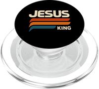 Jesus King Rétro Vintage Bold Faith PopSockets PopGrip pour MagSafe
