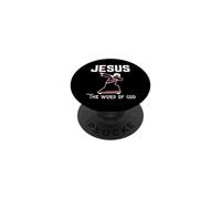 Jésus la Parole de Dieu Dab Love Chrétien Pâques Noël PopSockets PopGrip Adhésif
