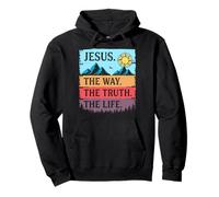 Jésus La Voie Vérité Vie Chrétienne Sweat à Capuche