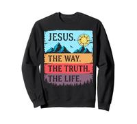 Jésus La Voie Vérité Vie Chrétienne Sweatshirt