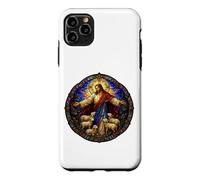 Jésus Le Berger cathédrale médiévale Art mosaïque agneaux Coque pour iPhone 11 Pro Max