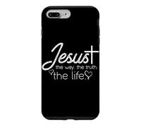 Jésus, Le Chemin, la vérité, la Vie - Design chrétien Coque pour iPhone 7 Plus/8 Plus