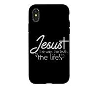 Jésus, Le Chemin, la vérité, la Vie - Design chrétien Coque pour iPhone X/XS