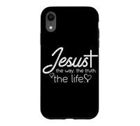 Jésus, Le Chemin, la vérité, la Vie - Design chrétien Coque pour iPhone XR