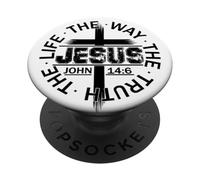 Jésus Le Chemin, la vérité, la Vie, Jean 14:6 PopSockets PopGrip Adhésif