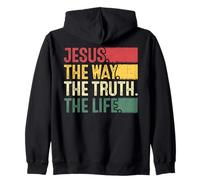 Jésus, Le Chemin, la vérité, la Vie, la Foi chrétienne Vintage Sweat à Capuche
