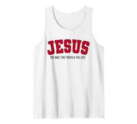 Jésus, Le Chemin, la vérité, la Vie, Le Sport, Le rétro, Le chrétien Débardeur