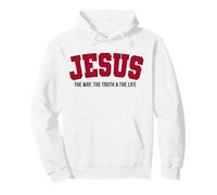 Jésus, Le Chemin, la vérité, la Vie, Le Sport, Le rétro, Le chrétien Sweat à Capuche