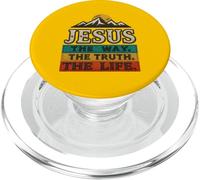 Jésus, Le Chemin, la vérité, la Vie, pour Femmes et Hommes, Cadeau de culte chrétien PopSockets PopGrip pour MagSafe
