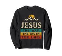 Jésus, Le Chemin, la vérité, la Vie, pour Femmes et Hommes, Cadeau de culte chrétien Sweatshirt