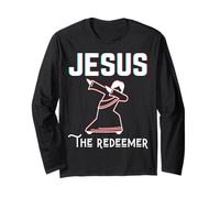 Jésus Le Rédempteur Dab Dabbing Chrétien Pâques Noël Manche Longue