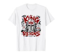 Jésus Le Roi règne Toujours la Foi du Chevalier chrétien T-Shirt