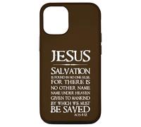 Jésus : Le Salut ne se Trouve en Personne d'autre - Actes 4:12 Coque pour iPhone 12/12 Pro
