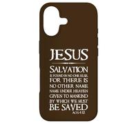Jésus : Le Salut ne se Trouve en Personne d'autre - Actes 4:12 Coque pour iPhone 17