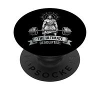 Jésus Le soulevé de Terre Ultime Christian Gym Faith Workout PopSockets PopGrip Adhésif