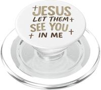 Jesus Let Them See You in Me Retro Christian Design PopSockets PopGrip pour MagSafe