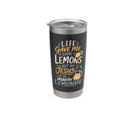 Jésus limonade citation foi chrétienne humour inspirant Gobelet isotherme en acier inoxydable double paroi
