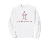 Jésus Love Faith Line Art Minimal Christian Sweatshirt