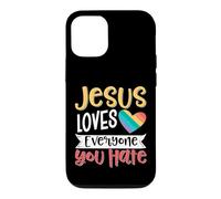 Jesus Loves Everyone You Hate Coque pour iPhone 12/12 Pro