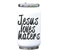 Jesus Loves Haters Jesus Loves You Gourde isotherme isotherme Blanc Taille unique