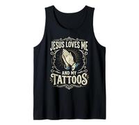Jesus Loves Me and My Tattoos Débardeur