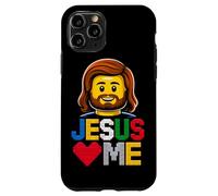 Jesus Loves Me Builder Briques de Construction Dieu chrétien Coque pour iPhone 11 Pro
